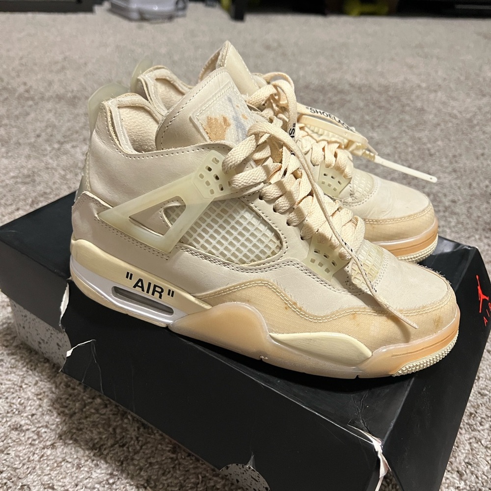 Jordan 4 Retro Off-White Sail